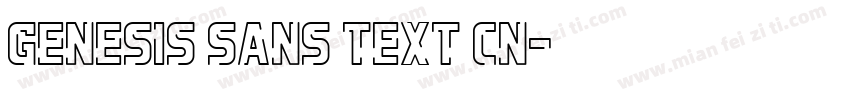 Genesis Sans Text CN字体转换